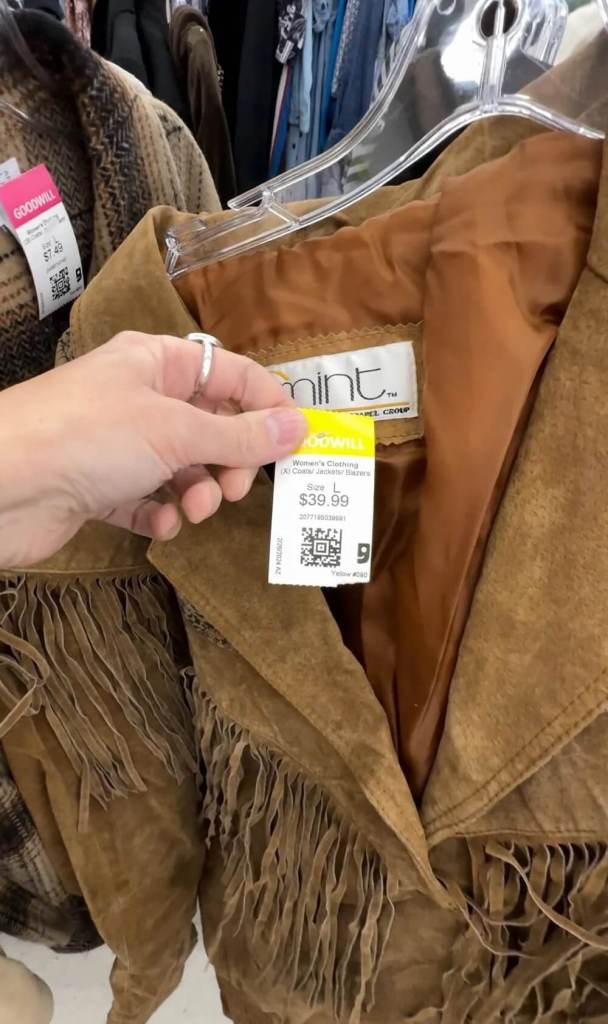 "It's well known here that you don't go to goodwill."