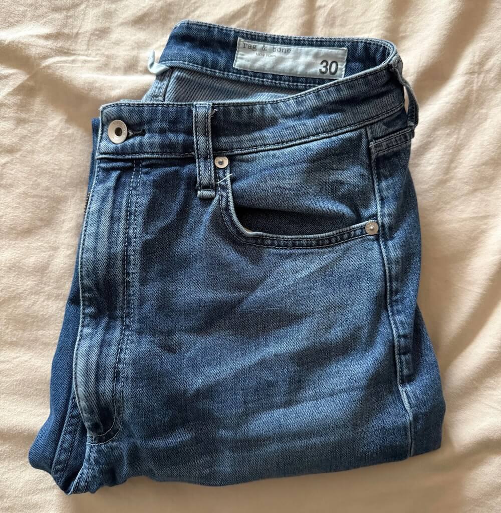 "This is one reason I thrift; great-quality clothes for a steal."