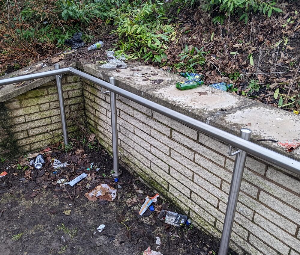 "It's not difficult to hold onto something until you find a bin."
