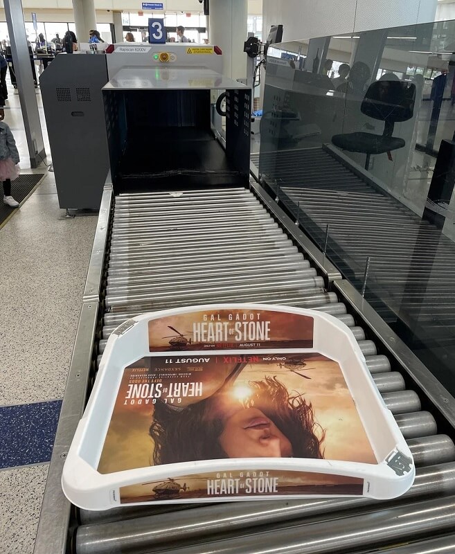 "Not even airport security is safe."