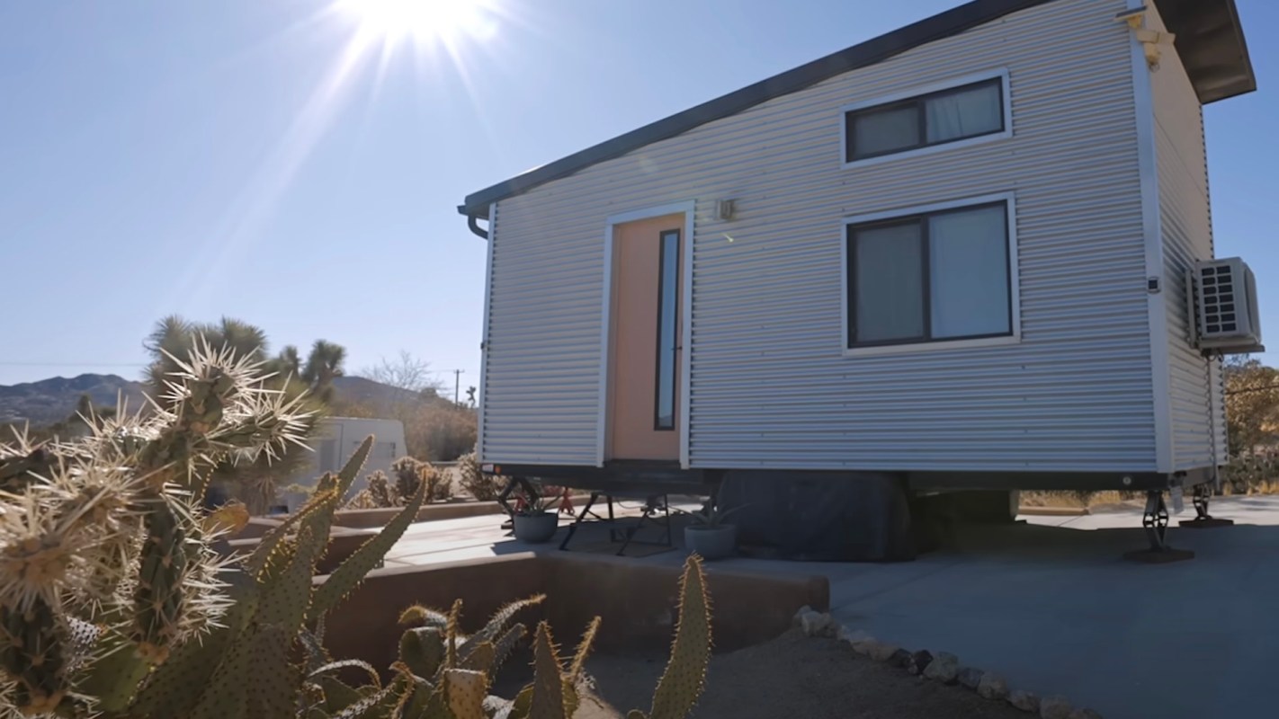 "Little Nook" has an open-concept layout inside.