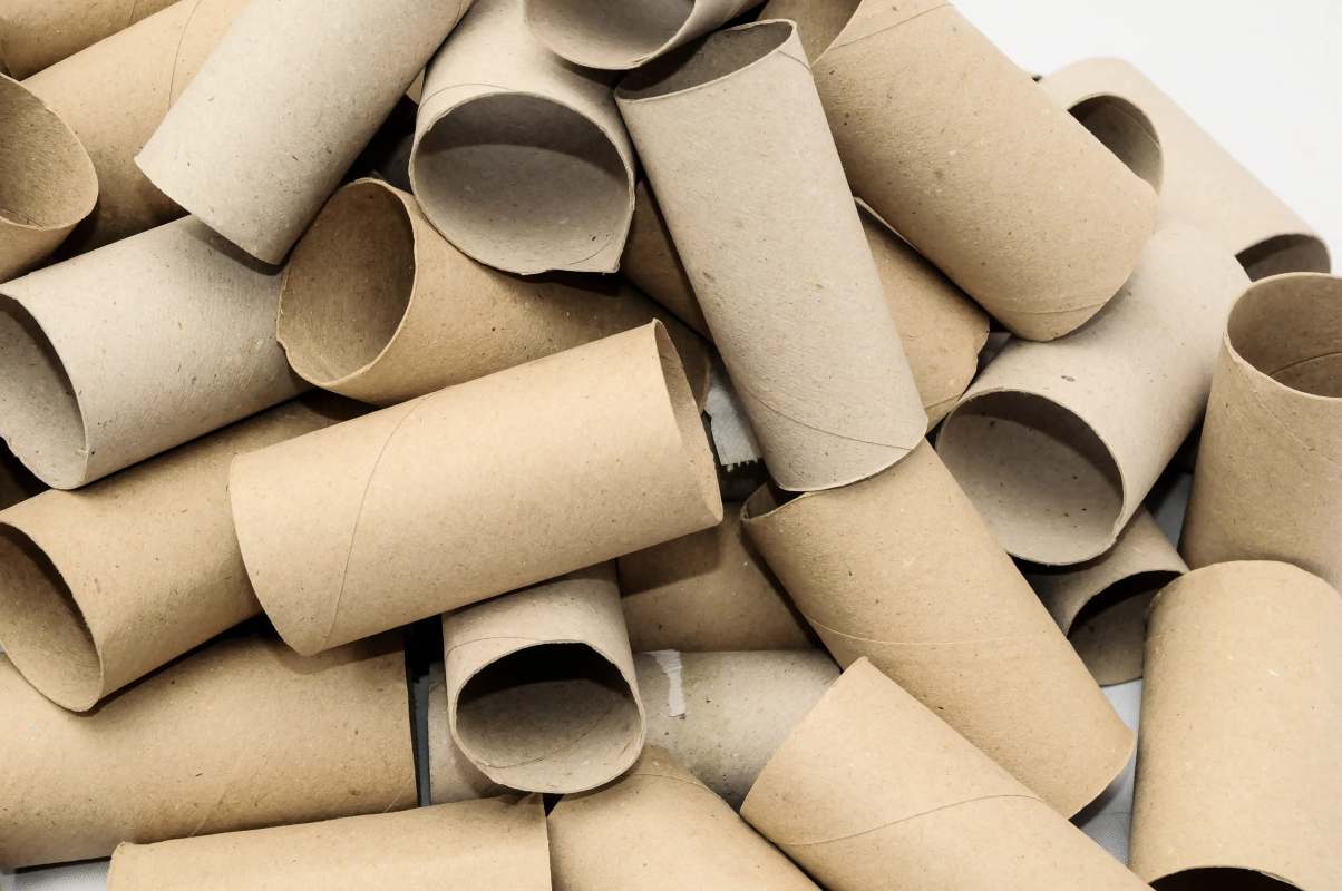 Gardeners can put toilet paper rolls to good use after the paper is all used up.