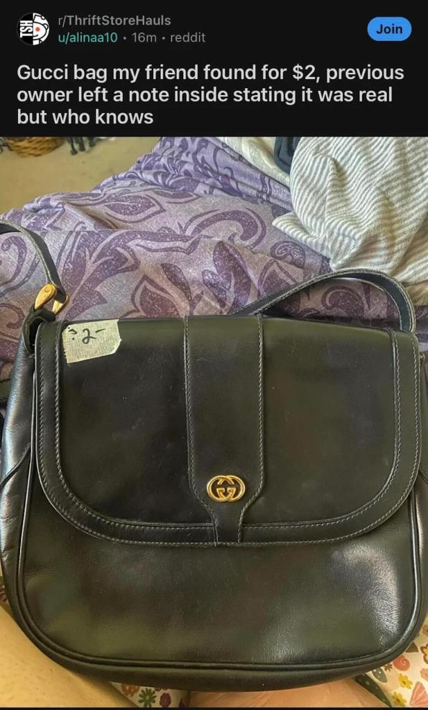 "Even if not authentic, that's a great purse and great deal!"