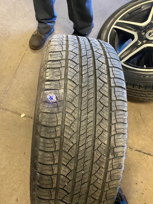 "Wait till you pull the valve stem, it'll blow a smoke ring."
