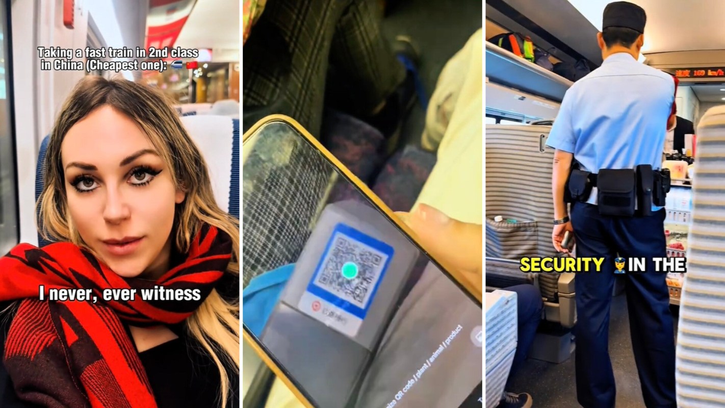 "The train is safer than a plane."