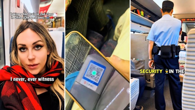 "The train is safer than a plane."