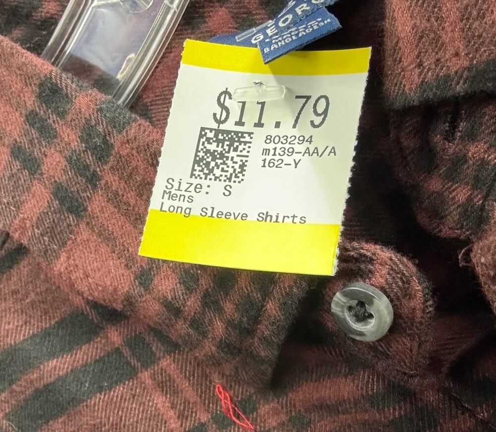 "At least take off the $1 clearance tag first."