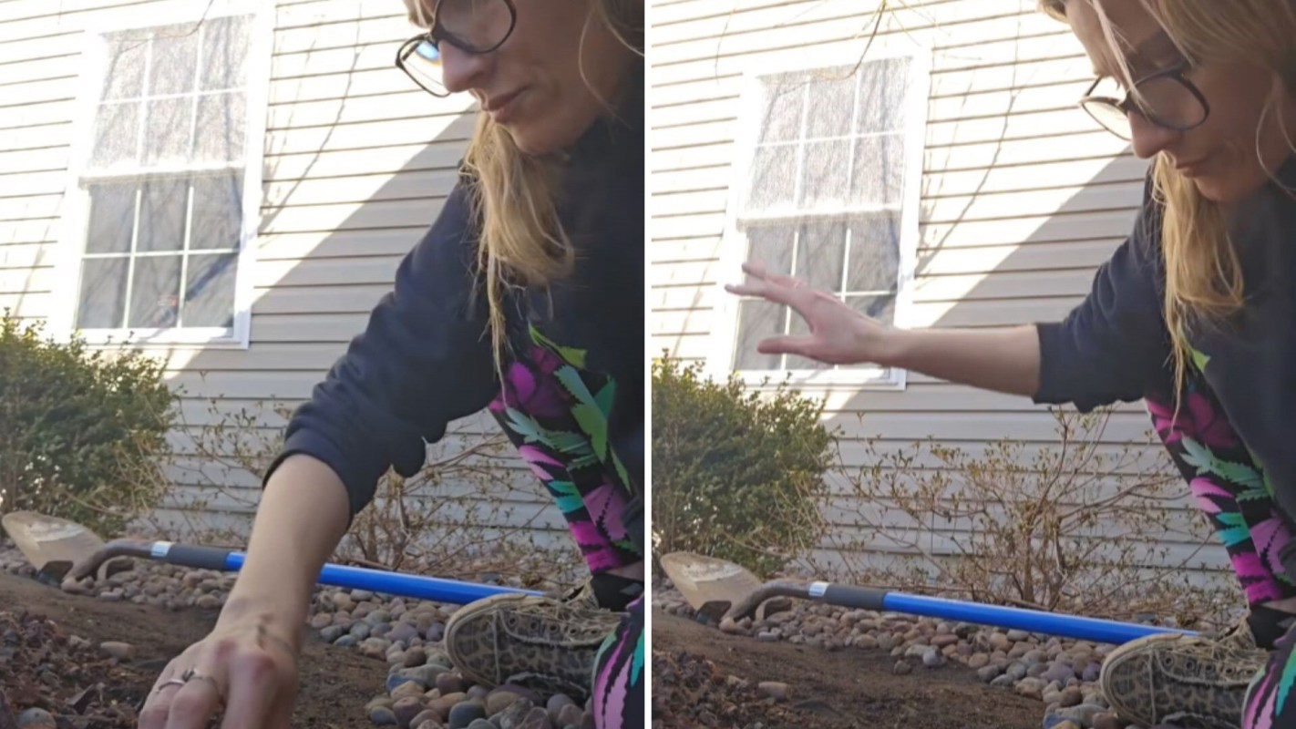 "My partner put down rubber mulch before we started dating."
