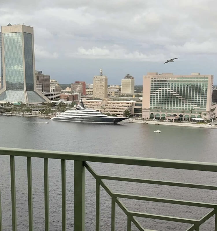 "You don't realize how big that thing is until you see it next to buildings."