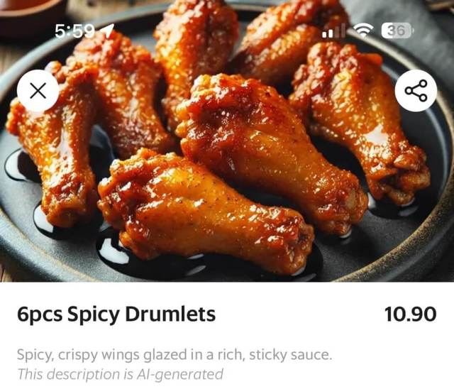 "I want to at least know what the thing I'm about to put in my mouth looks like."