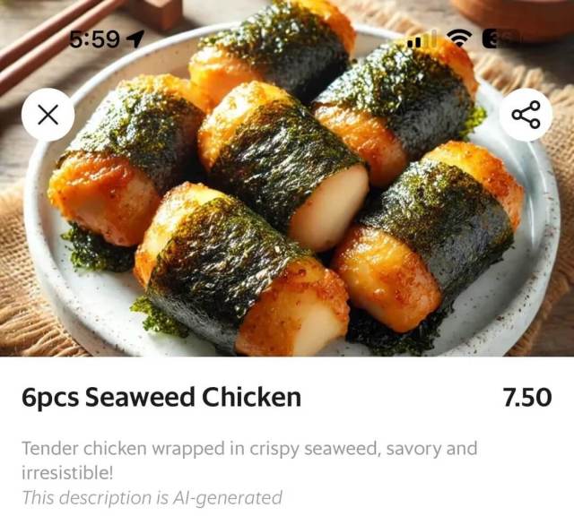 "I want to at least know what the thing I'm about to put in my mouth looks like."