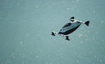 The vehicle has a one-person capacity, lifts off like a helicopter, and cruises like an airplane.