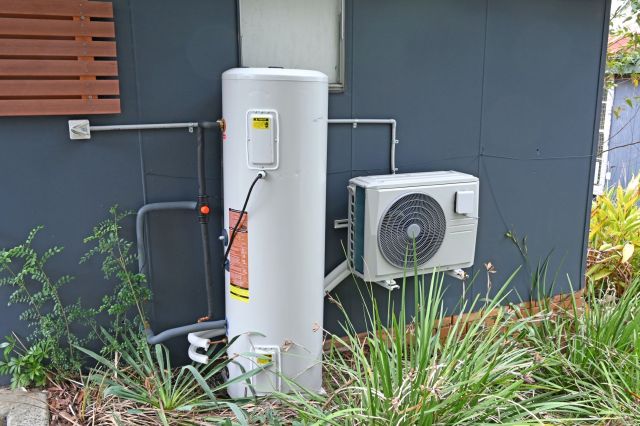 "A regular electric water heater uses 4,500 watt elements running compared to 500 watts with my heat pump water heater."