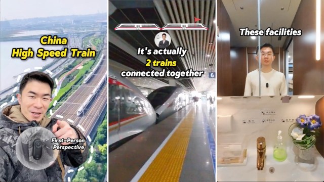 "I wish we had high-speed rail here in the U.S."