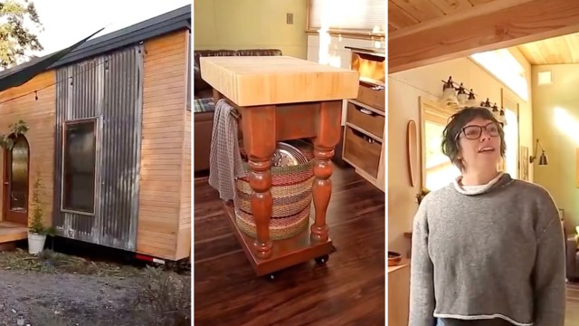 "One of the reasons we wanted to live in a tiny house is to simplify."
