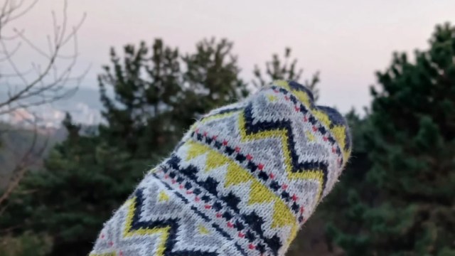 "I didn't follow a template. Just hand-stitched around the edges."