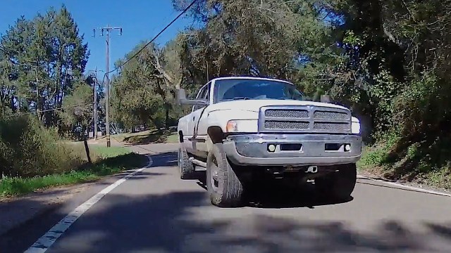 "Not many trucks fit that, I bet."