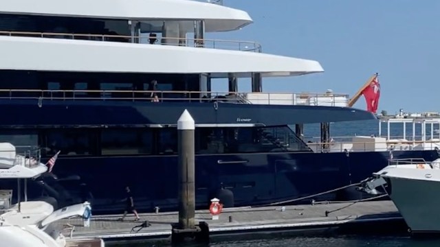 "Is one expected to just walk onto the yacht like the crew does?"