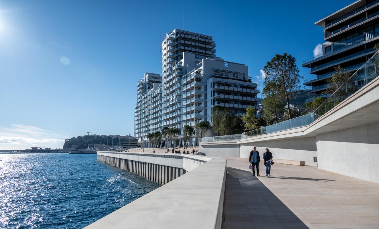 The apartments sit on top of 10,000-ton chambers.