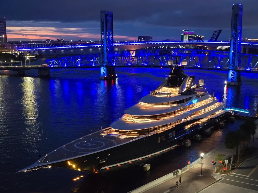 It belongs to Shahid Khan, the owner of the Jacksonville Jaguars professional football team.