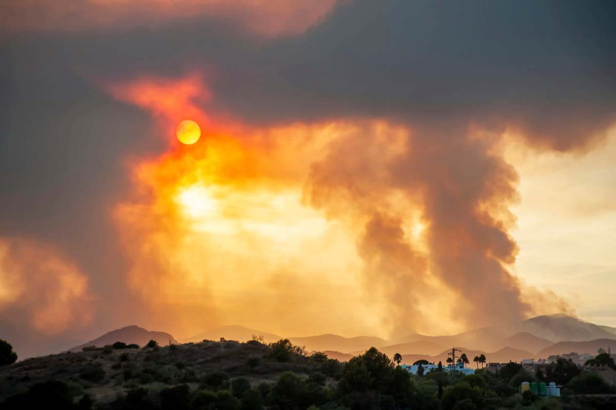 Winds have carried the hazardous plumes of wildfire smoke across the border into the U.S.
