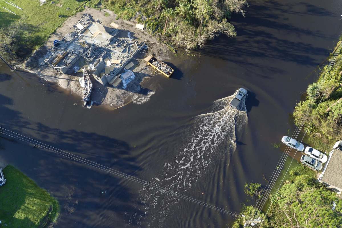 "There’s massive amounts of rainwater."