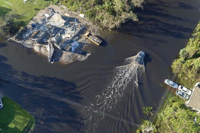 "There’s massive amounts of rainwater."